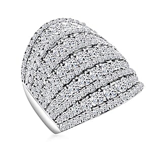 Deal of The Month 10K White Gold Luxuriant Lab Grown Diamond (VS1-G) Ring (Size 10.0) (7.75 g) 4.00 ctw