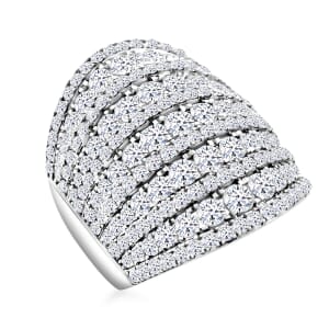 10K White Gold Luxuriant Lab Grown Diamond (VS1-G) Ring (Size 7.5) (7.75 g) 4.00 ctw