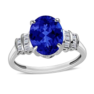 Rhapsody AAAA Tanzanite and E-F VS2 Diamond 3.15 ctw Ring in 950 Platinum (Size 10.0) 5.25 Grams