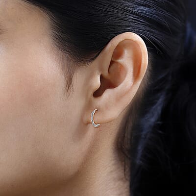 Rope Chain Hoop Earrings in Stainless Steel