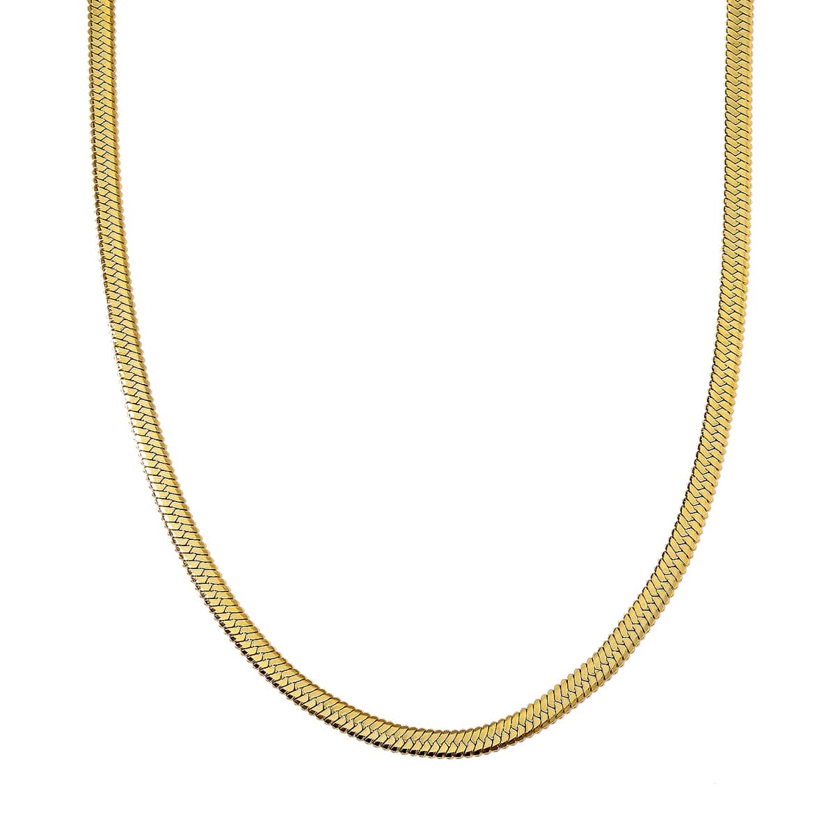 Snake Chain Necklace in ION Plated YG Stainless Steel 24 Inches image number 0