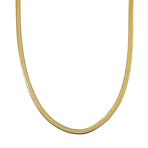 Snake Chain Necklace in ION Plated YG Stainless Steel 24 Inches