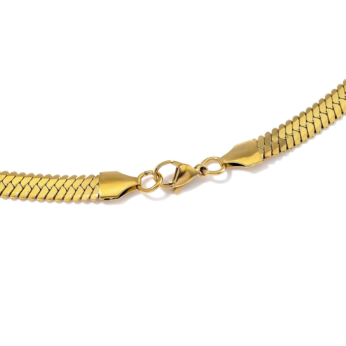 Snake Chain Necklace in ION Plated YG Stainless Steel 24 Inches image number 3