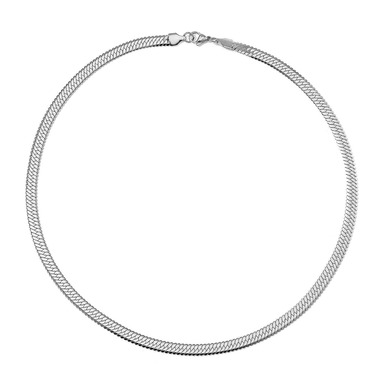 Snake Chain Necklace in Stainless Steel 20 Inches