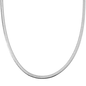Snake Chain Necklace in Stainless Steel 28 Inches