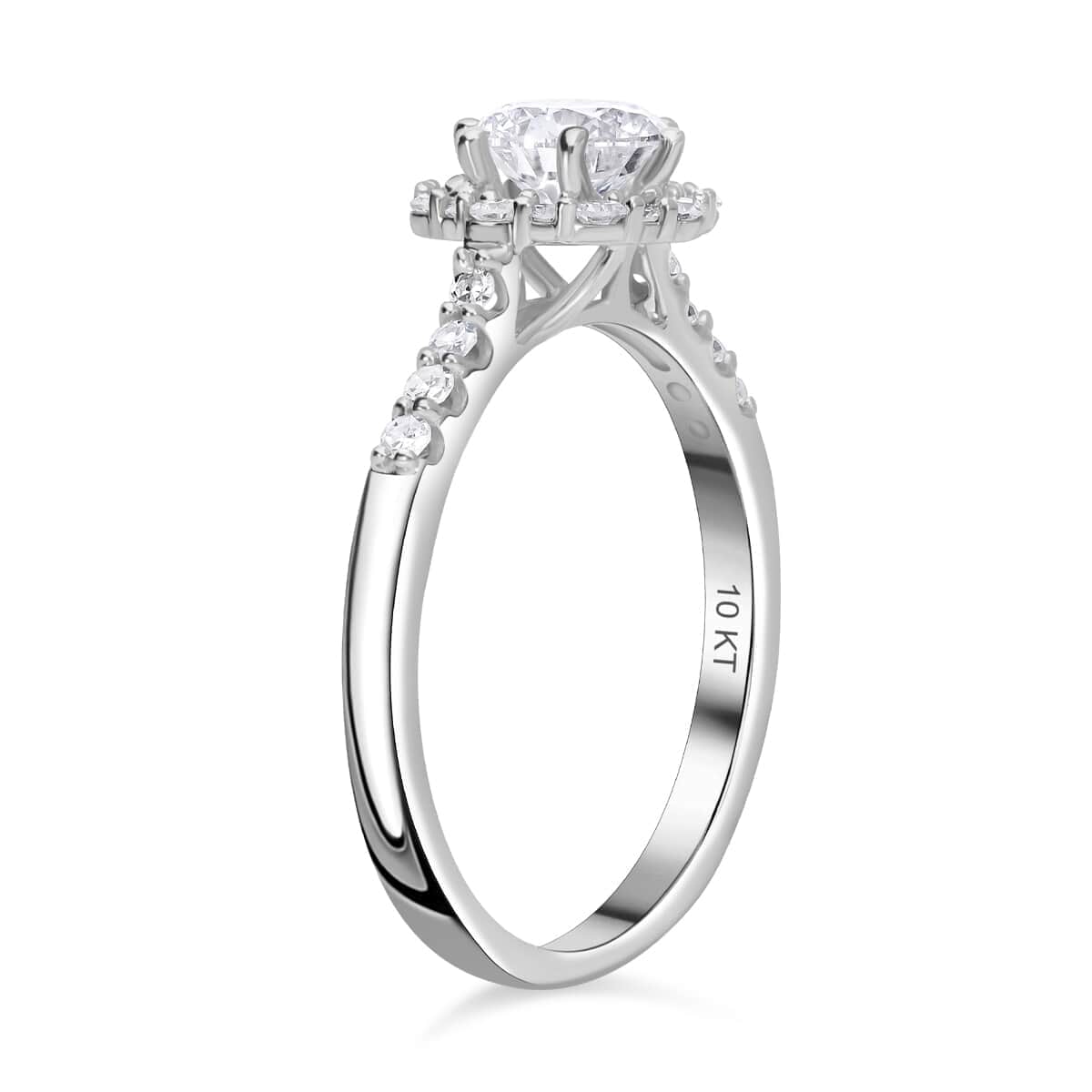 Luxuriant Lab Grown Diamond E-F VS 1.00 ctw Ring in 10K White Gold (Size 6.0) image number 3