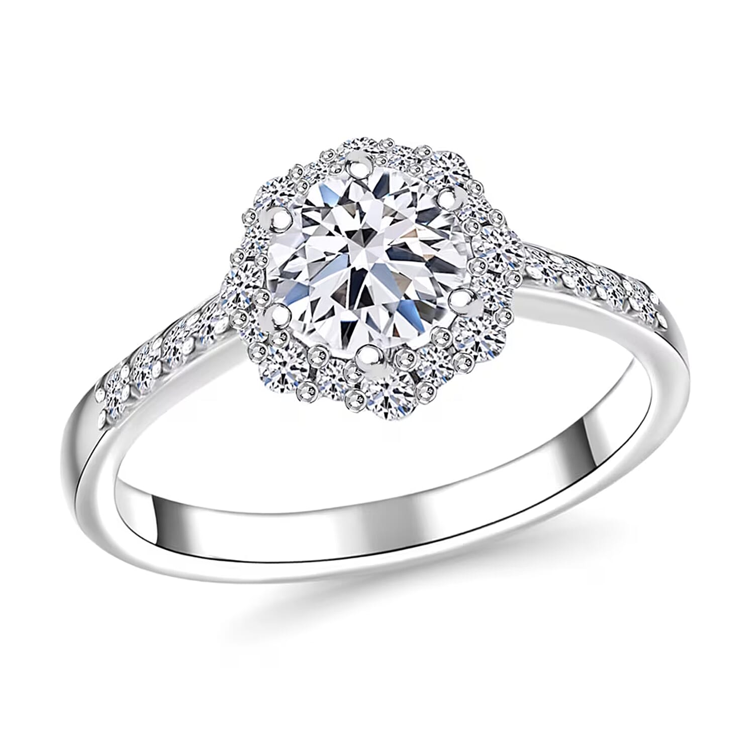 Luxuriant Lab Grown Diamond E-F VS 1.00 ctw Ring in 10K White Gold