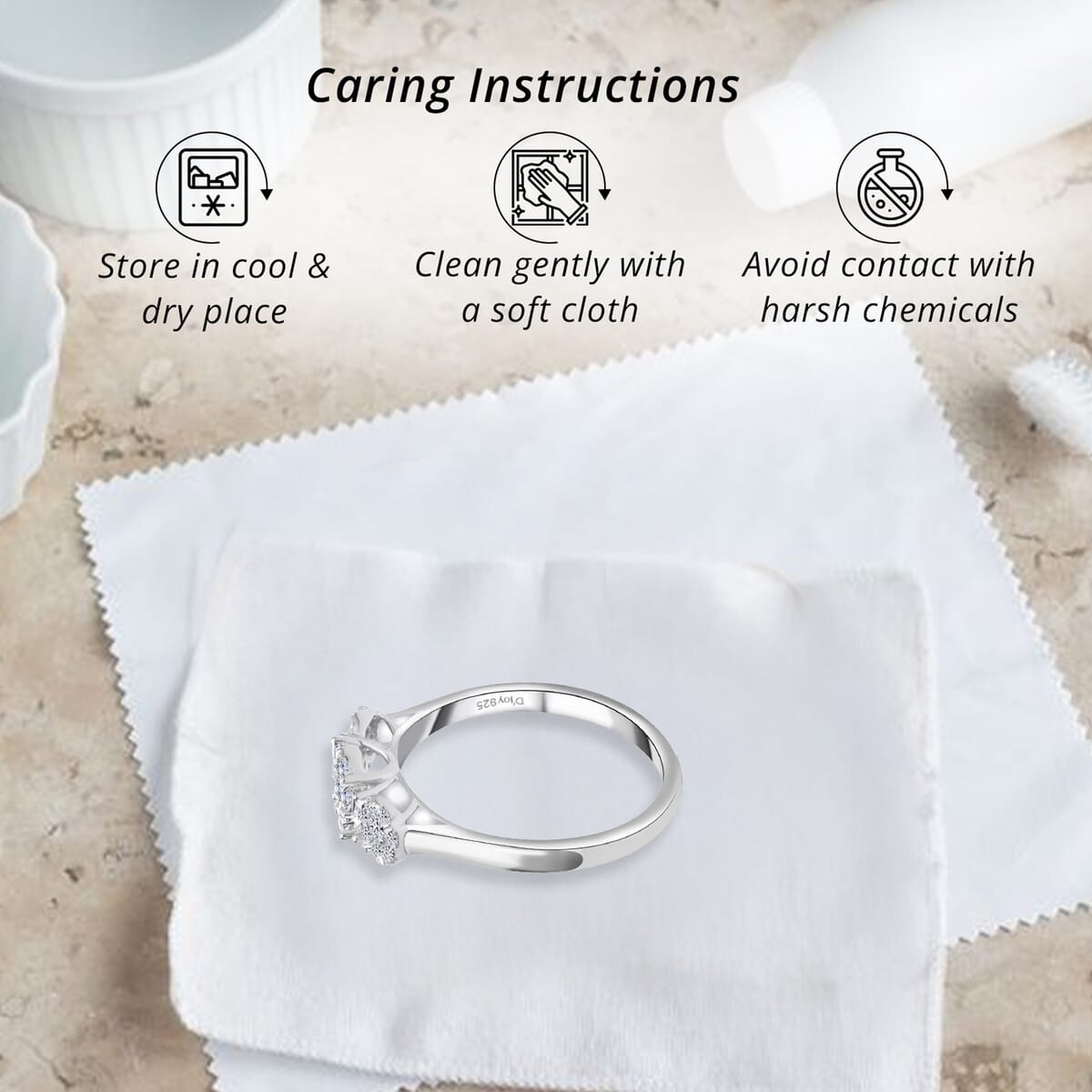Luxuriant Lab Grown Diamond G-H SI 0.50 ctw Ring in Platinum Over Sterling Silver (Size 10.0)  image number 6