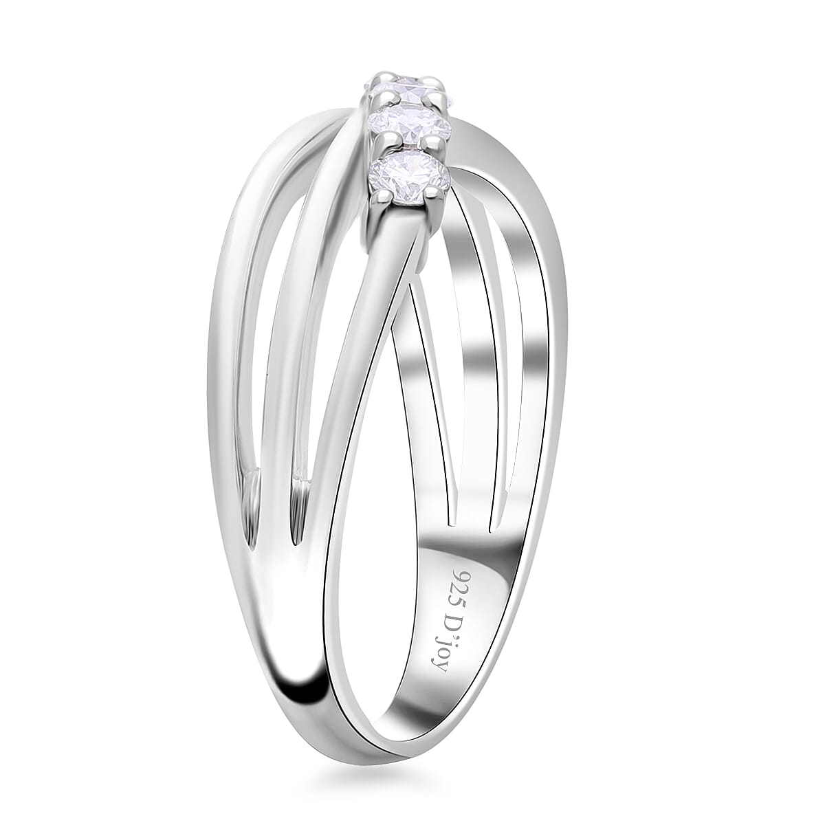 Luxuriant Lab Grown Diamond G-H SI 0.50 ctw Ring in Platinum Over Sterling Silver (Size 10.0)