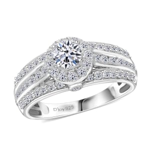 Luxuriant Lab Grown Diamond G-H SI 1.50 ctw Ring in Platinum Over Sterling Silver (Size 10.0) 