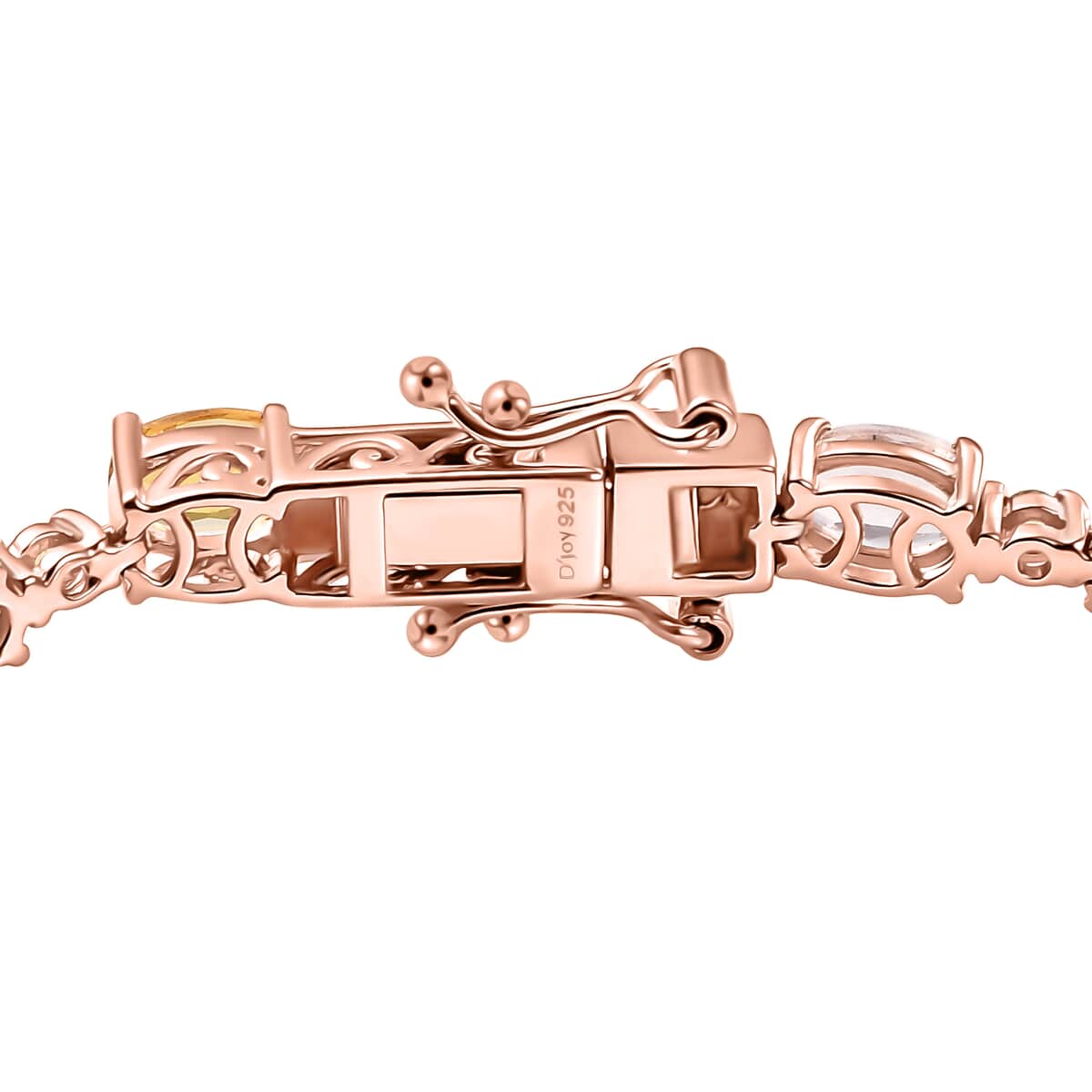 Multi Beryl 7.50 ctw Bracelet in 18K Vermeil Rose Gold Over Sterling Silver (6.50 In) image number 3