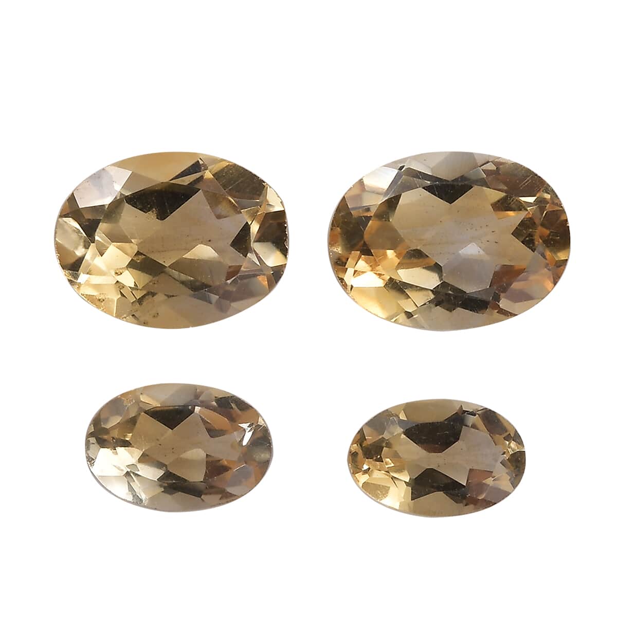 AA Brazilian Citrine Set of 4 (Mix Mix mm) 2.58 ctw image number 0