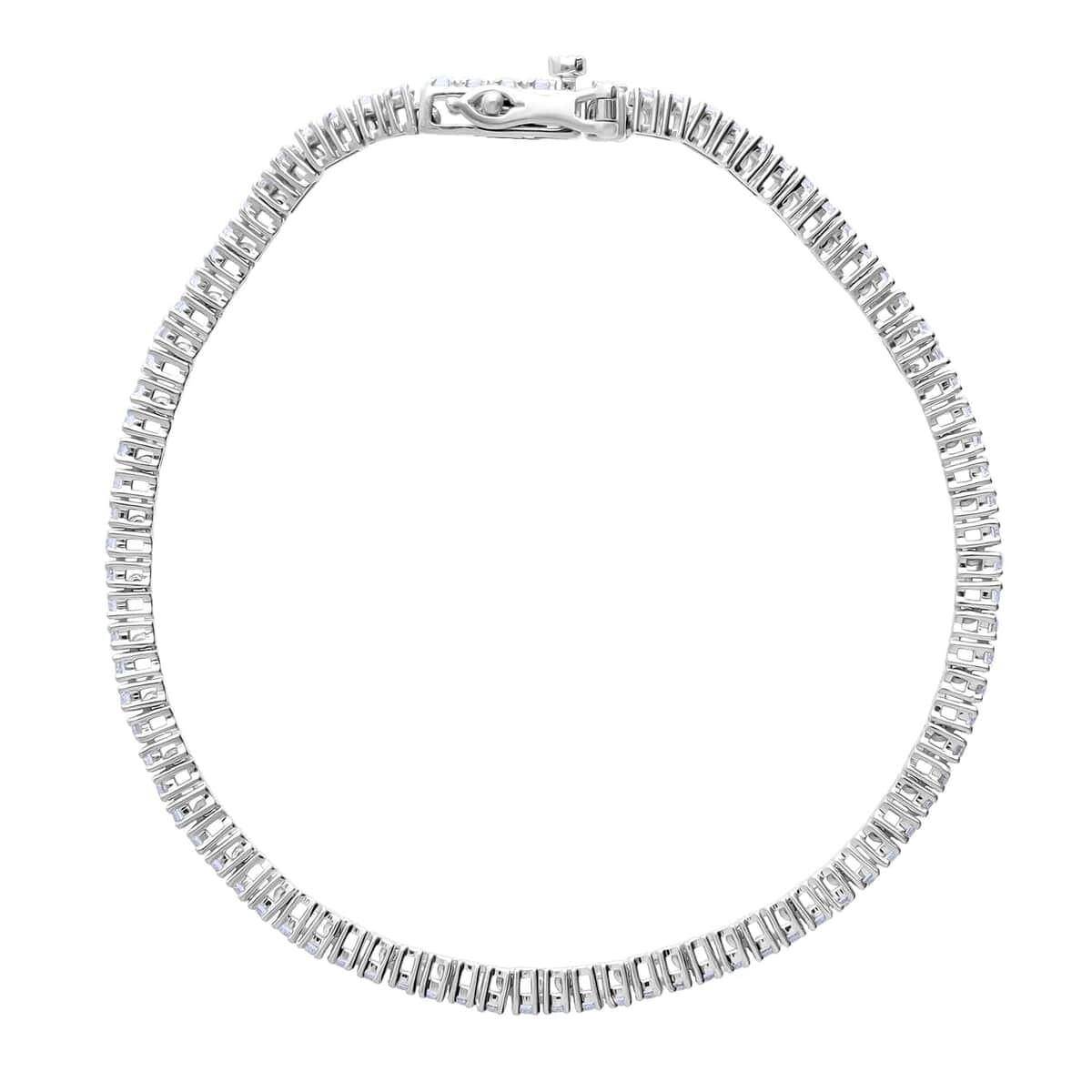 Luxuriant Lab Grown Diamond G-H SI 2.00 ctw Bracelet in Platinum Over Sterling Silv (7.25 In) (Del. in 5-7 Days) image number 3