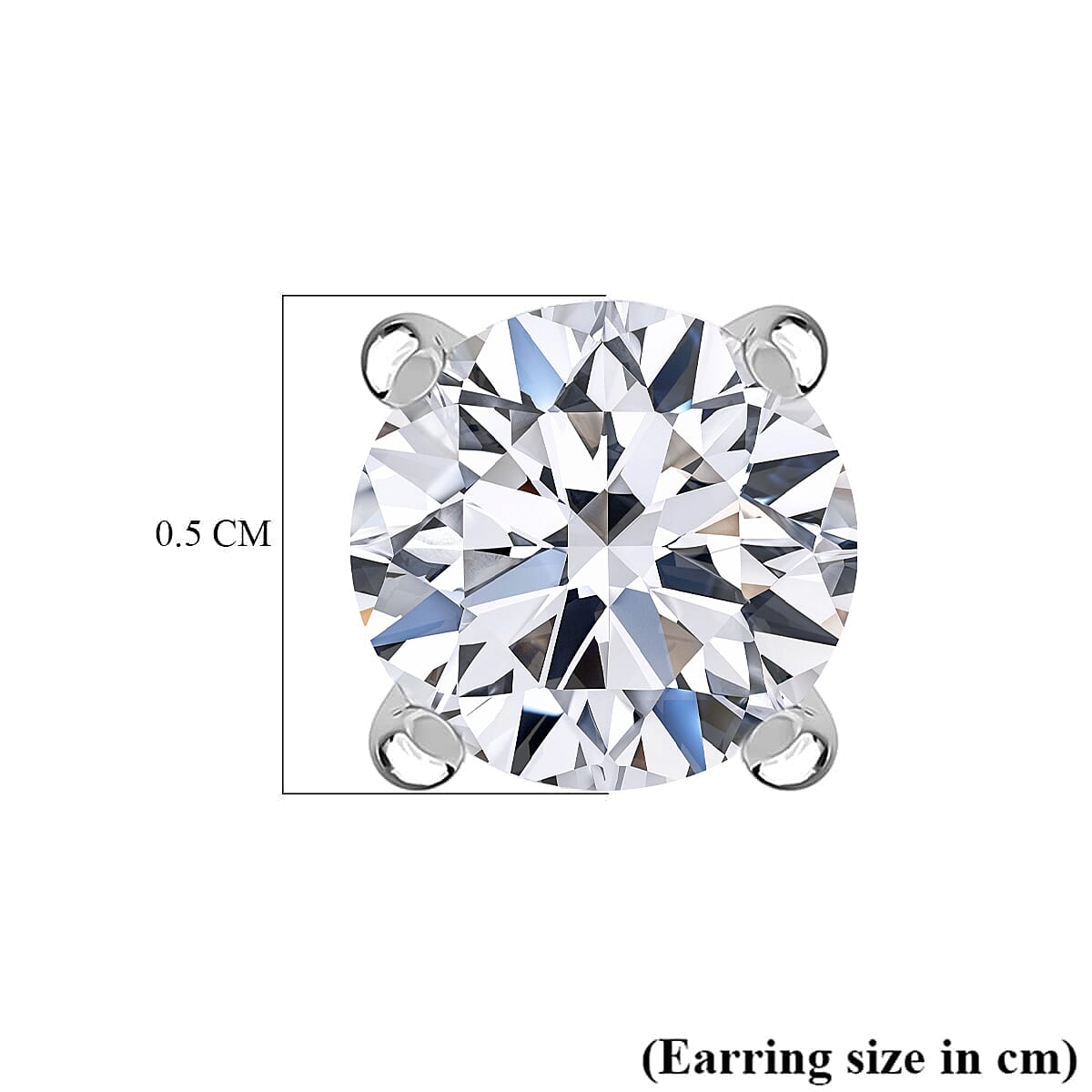 Luxuriant Lab Grown Diamond E-F VS 1.00 ctw Solitaire Stud Earrings in 14K White Gold