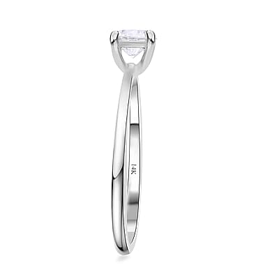 Luxuriant Lab Grown Diamond E-F VS 0.50 ctw Solitaire Ring in 14K White Gold (Size 8.0)