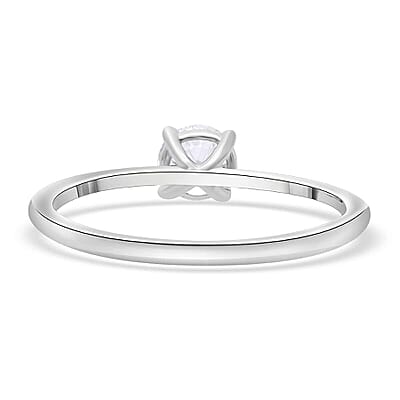 Luxuriant Lab Grown Diamond E-F VS 0.50 ctw Solitaire Ring in 14K White Gold (Size 8.0)