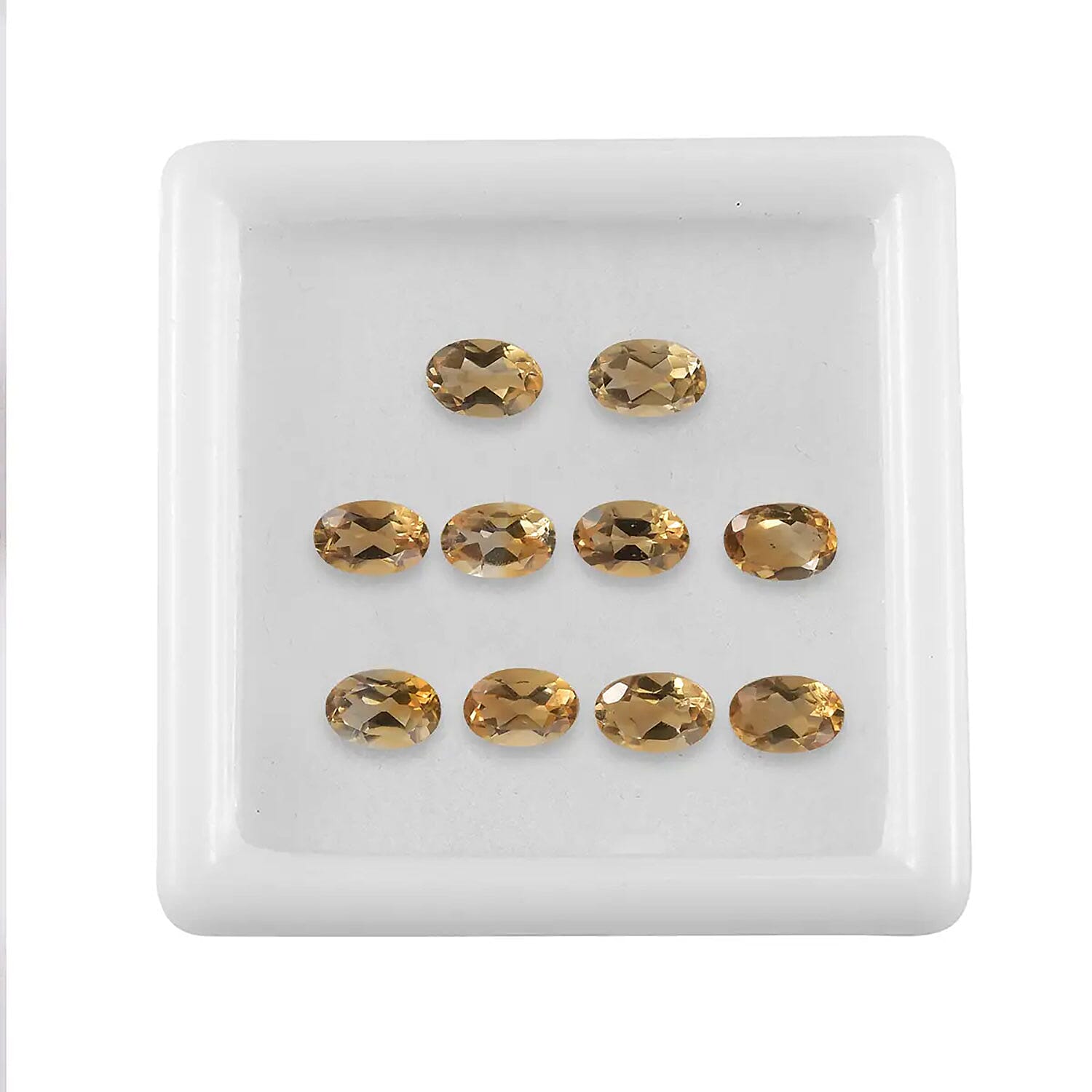 Premium Brazilian Citrine Assorted Box (Ovl 6x4 mm) 3.48 ctw Loose Gemstone