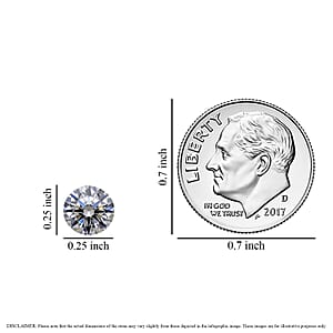 Moissanite (Rnd 6.5 mm) 0.86 ctw Loose Gemstone
