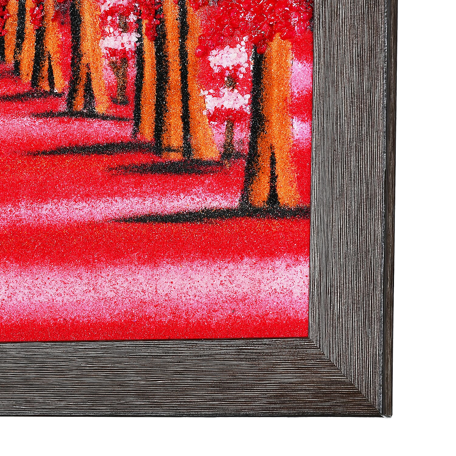 Red Flower Gemstone Wall Art Hand Painting