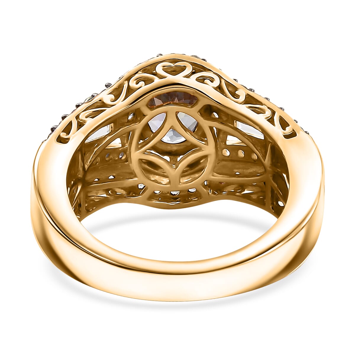 Luxurious Netted Flower 22k Gold Statement Ring – Andaaz