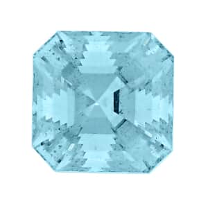 Certified & Appraised AAAA Asscher Cut Santa Maria Aquamarine (Sqr Free Size) 7.11 ctw