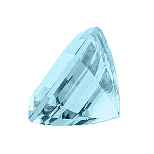 Certified & Appraised AAAA Asscher Cut Santa Maria Aquamarine (Sqr Free Size) 7.11 ctw