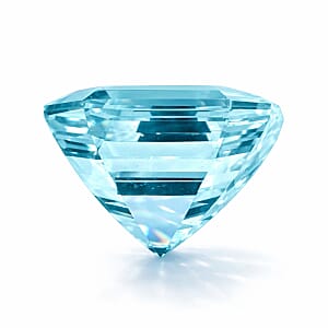 Certified & Appraised AAAA Asscher Cut Santa Maria Aquamarine (Sqr Free Size) 7.11 ctw
