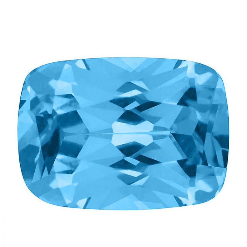 Collectors Choice Certified & Appraised AAAA Santa Maria Aquamarine (Cush Free Size) 8.31 ctw