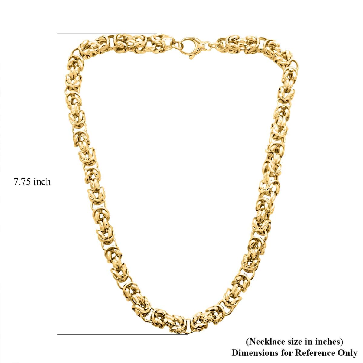 La Bella Italian 14K Yellow Gold Over Sterling Silver Necklace 22 Inches 83.2 Grams image number 4