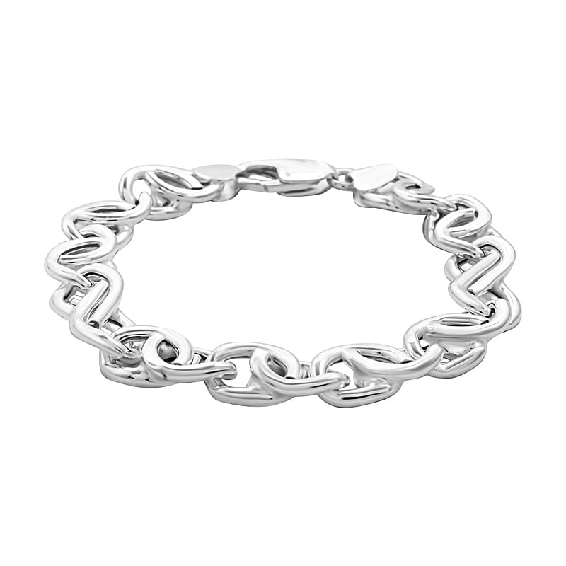 La Bella Italian Sterling Silver Bracelet (8.00 In) 18 Grams