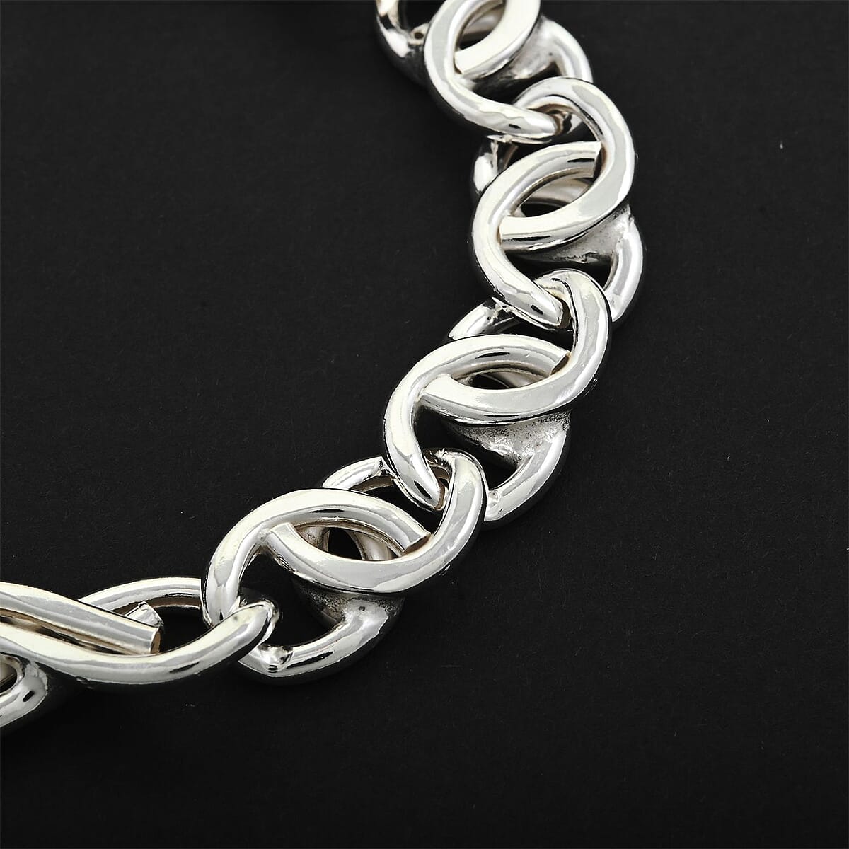 La Bella Italian Sterling Silver Bracelet (8.00 In) 18 Grams image number 1