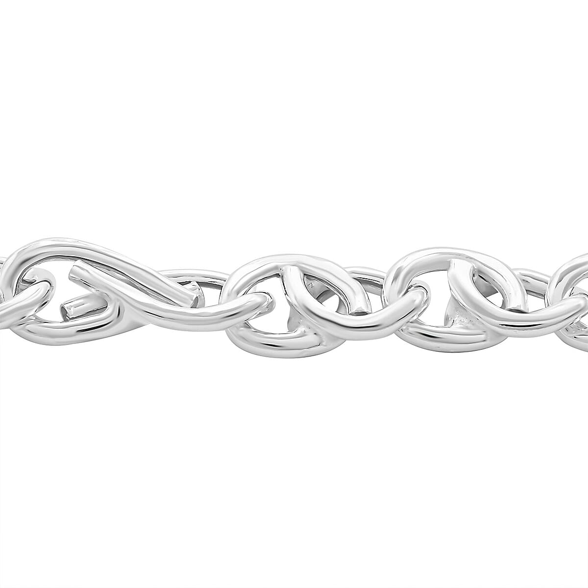 La Bella Italian Sterling Silver Bracelet (8.00 In) 18 Grams image number 2