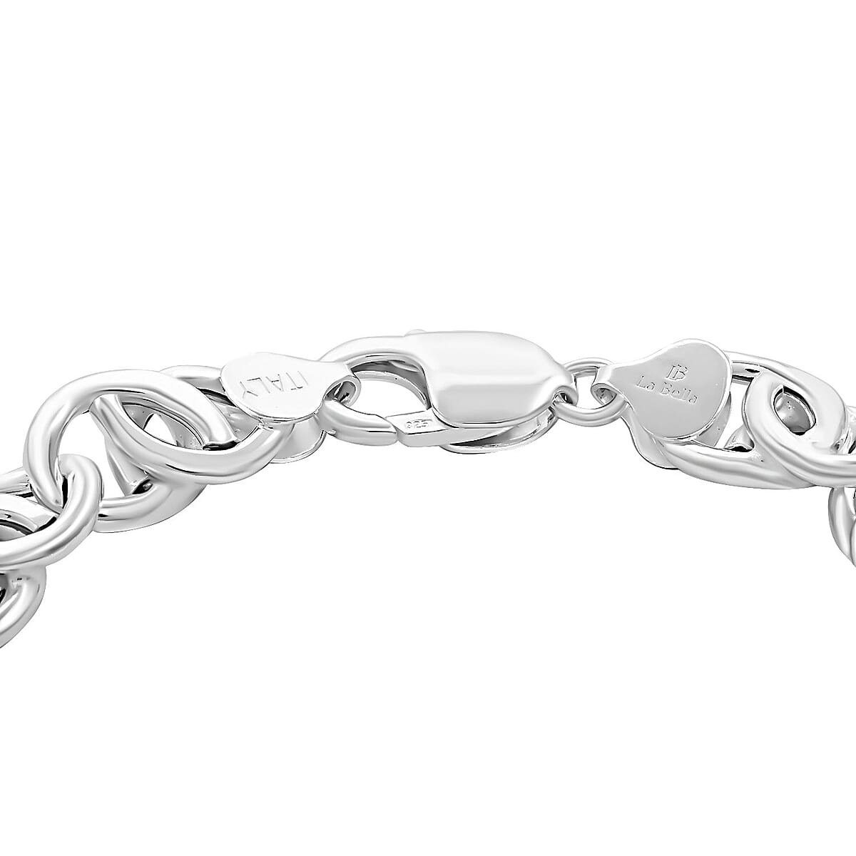 La Bella Italian Sterling Silver Bracelet (8.00 In) 18 Grams image number 3