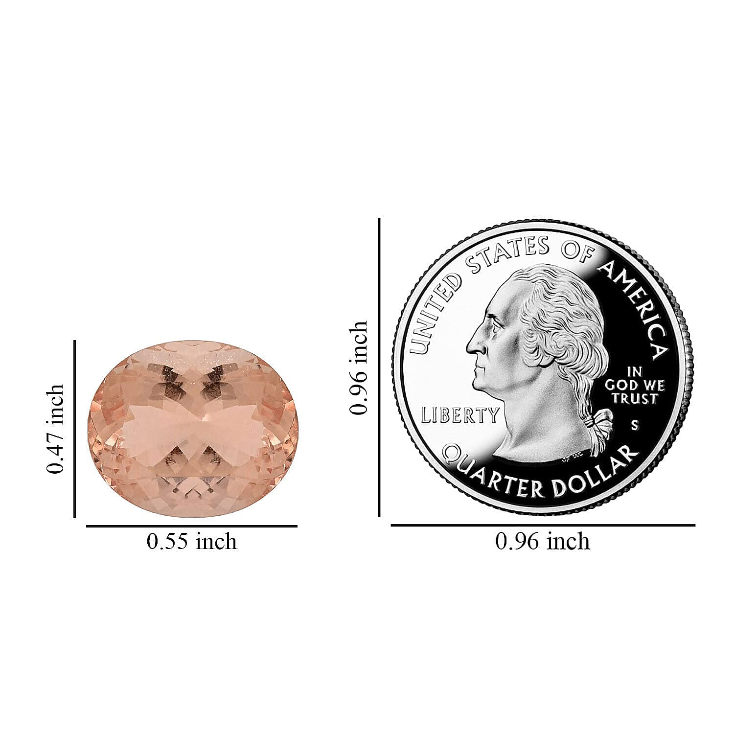 AAAA Marropino Morganite (Ovl 14x12 mm) 6.00 ctw