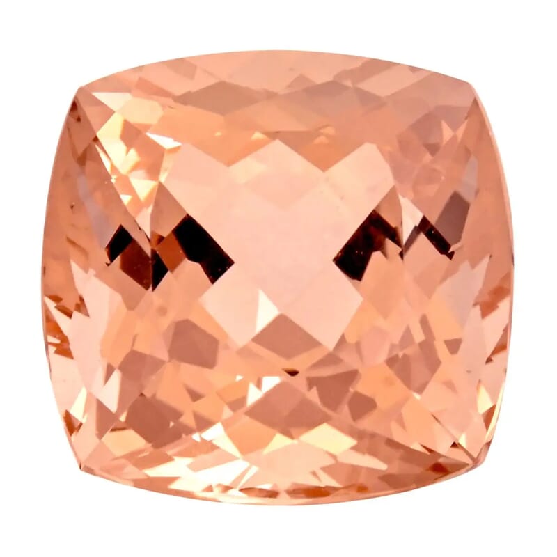 Certified and Appraised AAAA Marropino Morganite (Cush 14.5 mm) 13.00 ctw