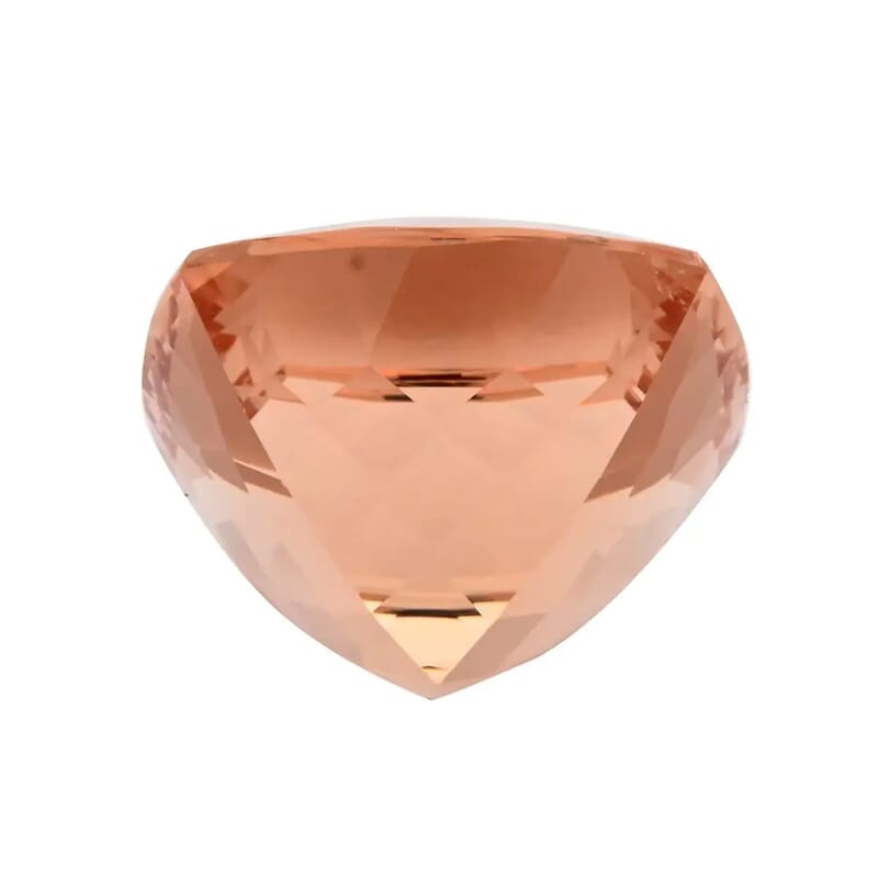Certified and Appraised AAAA Marropino Morganite (Cush 14.5 mm) 13.00 ctw