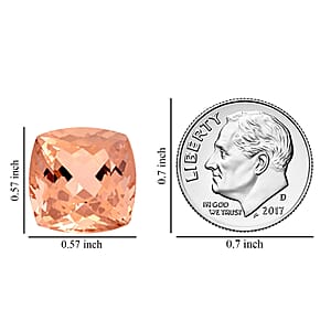 Certified & Appraised AAAA Marropino Morganite (Cush 14.5 mm) 13.00 ctw