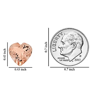 AAAA Marropino Morganite (Hrt 11 mm) 3.50 ctw