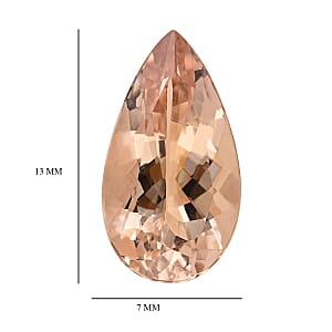 AAAA Marropino Morganite (Pear 13x7 mm) 2.00 ctw