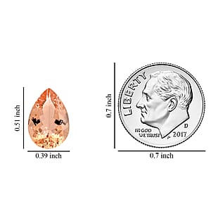 AAAA Marropino Morganite (Pear 13x10 mm) 4.80 ctw