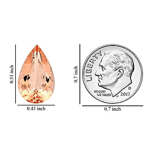 AAAA Marropino Morganite (Pear 18x11 mm) 6.00 ctw