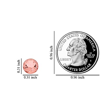 AAAA Marropino Morganite (Rnd 8 mm) 1.50 ctw