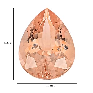 AAAA Marropino Morganite (Pear 14x10 mm) 5.00 ctw