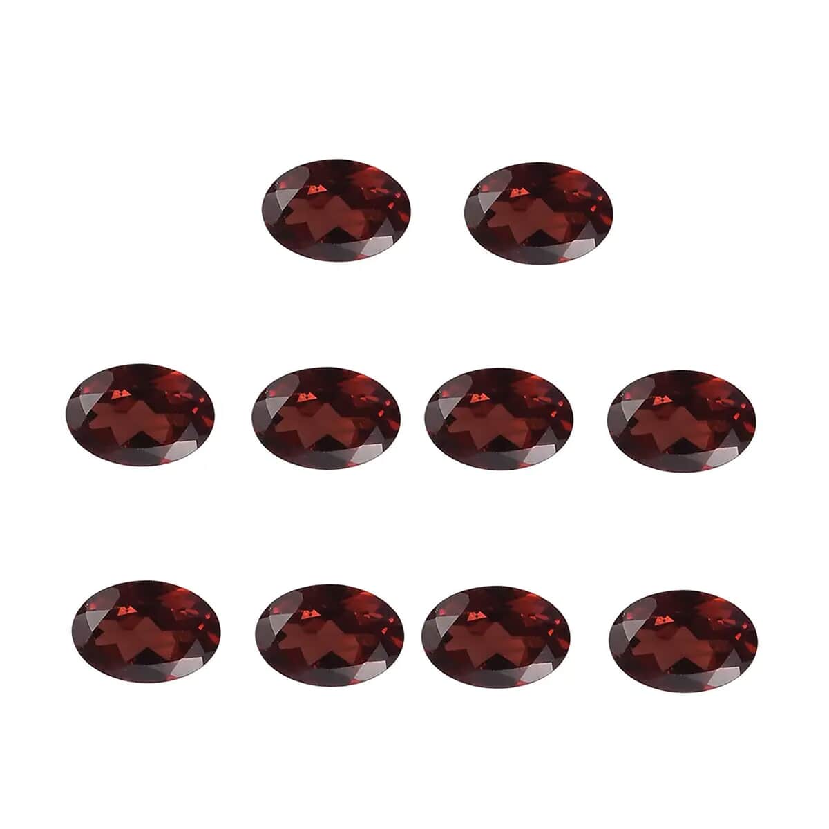 Premium Mozambique Garnet Set of 10 (Ovl 6x4 mm) 4.95 ctw image number 0