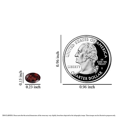 Premium Mozambique Garnet Set of 10 (Ovl 6x4 mm) 4.95 ctw Loose Gemstone