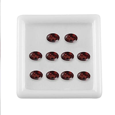 Premium Mozambique Garnet Set of 10 (Ovl 6x4 mm) 4.95 ctw Loose Gemstone