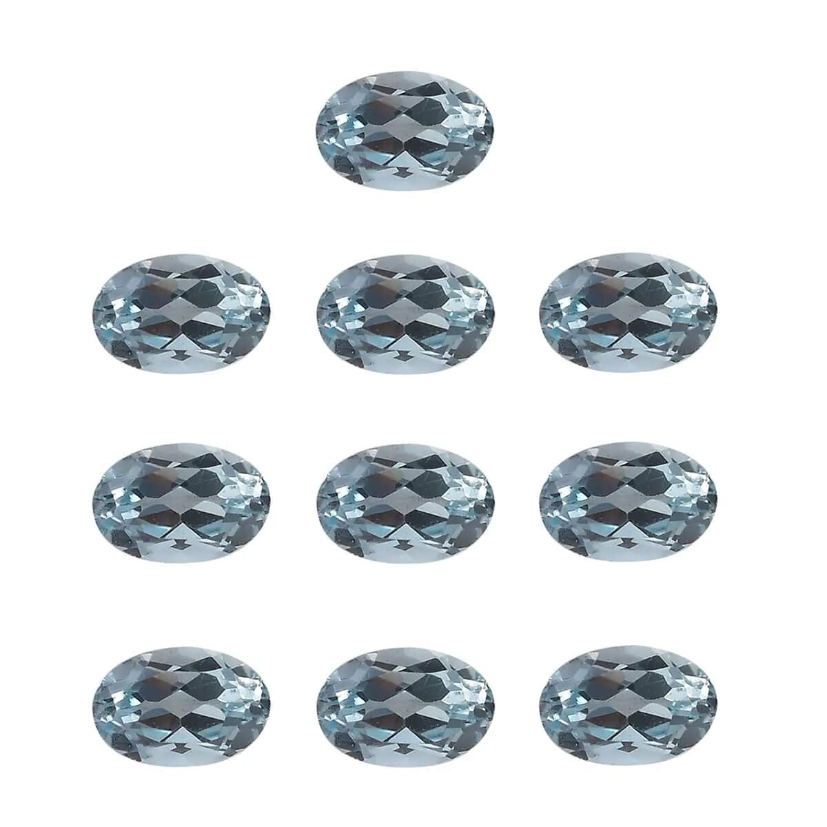 Premium Sky Blue Topaz Assorted Box (Ovl 6x4 mm) 4.67 ctw Loose Gemstone image number 0