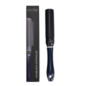 Neomi Navy Portable Storage Comb Hair Brush with Retractable Bristle Technology