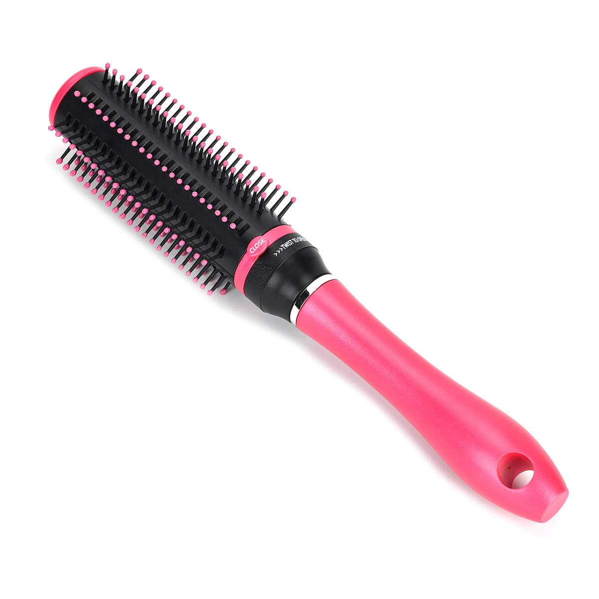 Neomi Pink Portable Storage Comb Hair Brush with Retractable Bristle Technology (9.44x1.2-2) image number 2