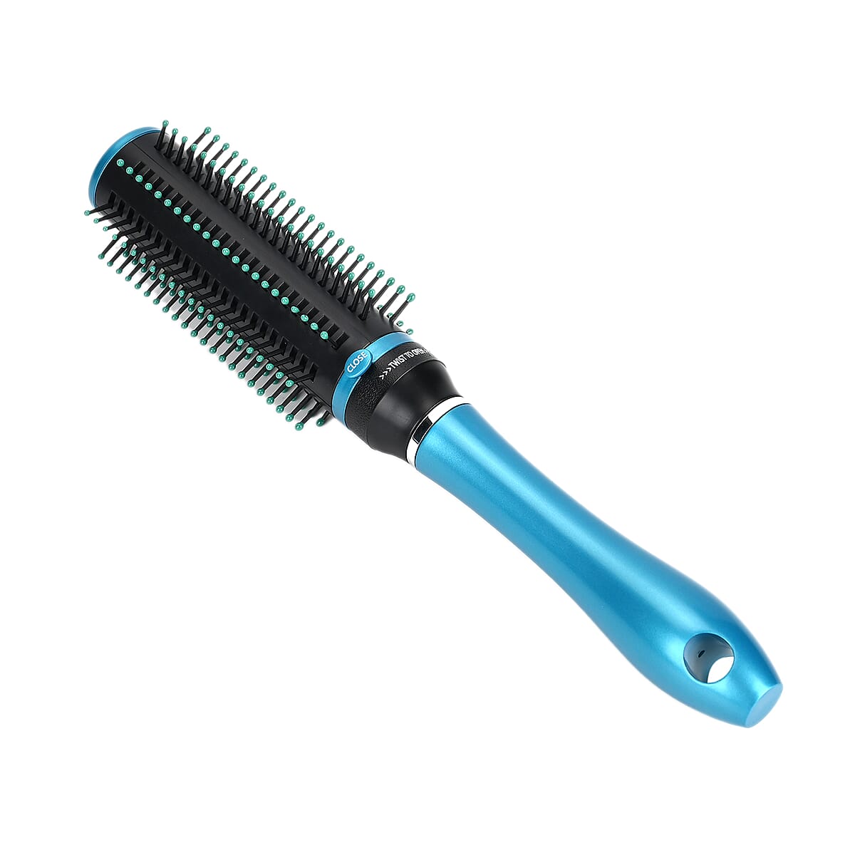 Neomi Blue Portable Storage Comb Hair Brush with Retractable Bristle Technology (9.44x1.2-2) image number 2
